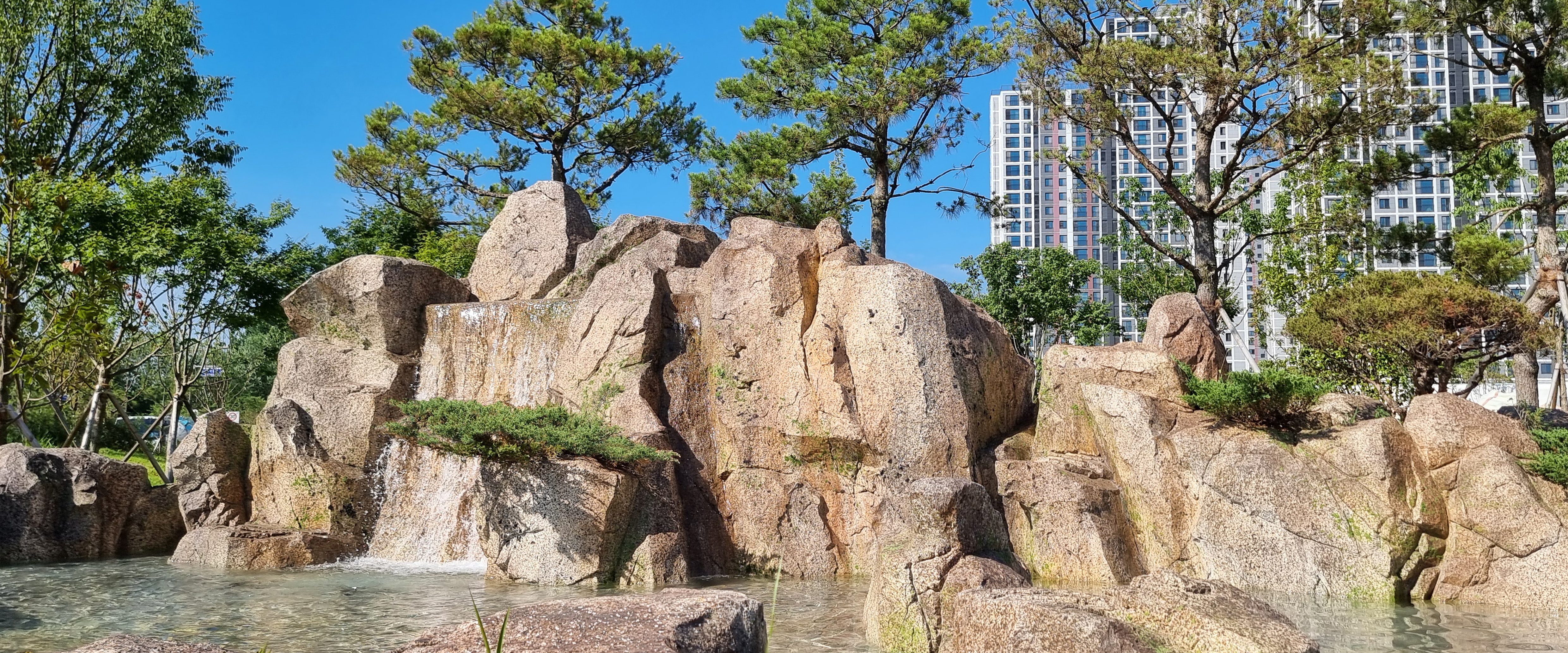 전주 에코시티 인공폭포